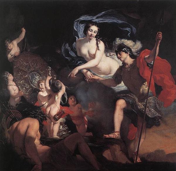 Gerard de Lairesse Venus Presenting Weapons to Aeneas oil painting image
